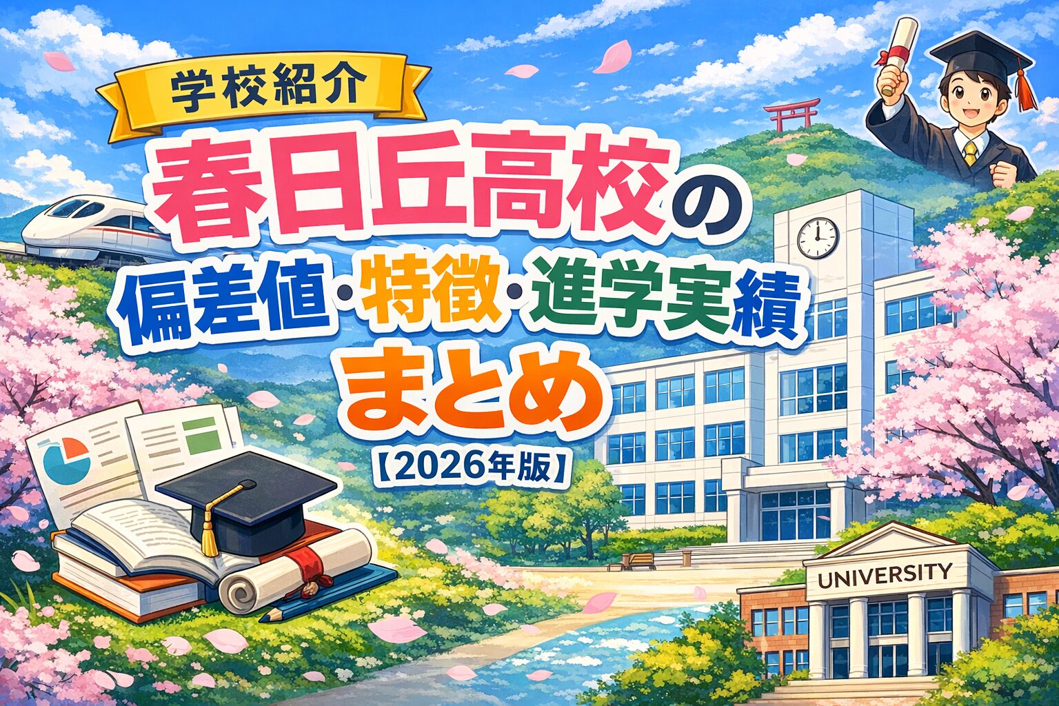 【学校紹介】春日丘高校の偏差値・特徴・進学実績まとめ【2026年版】