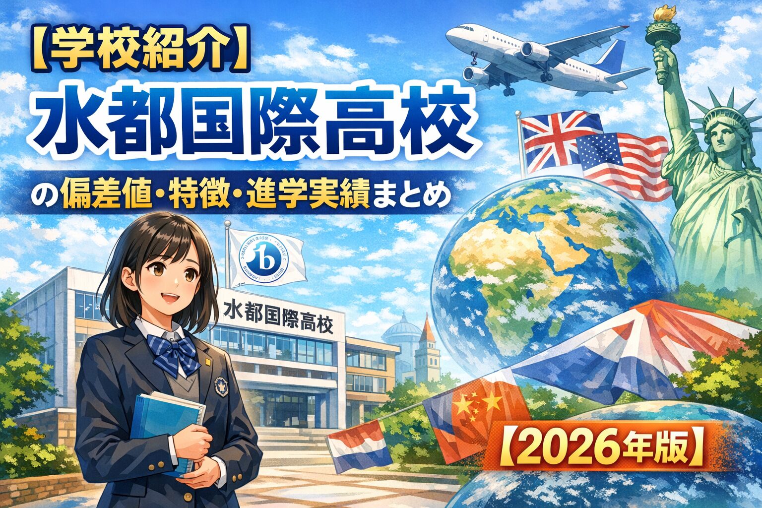 【学校紹介】水都国際高校の偏差値・特徴・進学実績まとめ【2026年版】