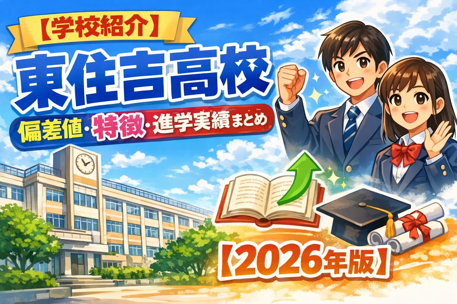 【学校紹介】東住吉高校の偏差値・特徴・進学実績まとめ【2026年版】