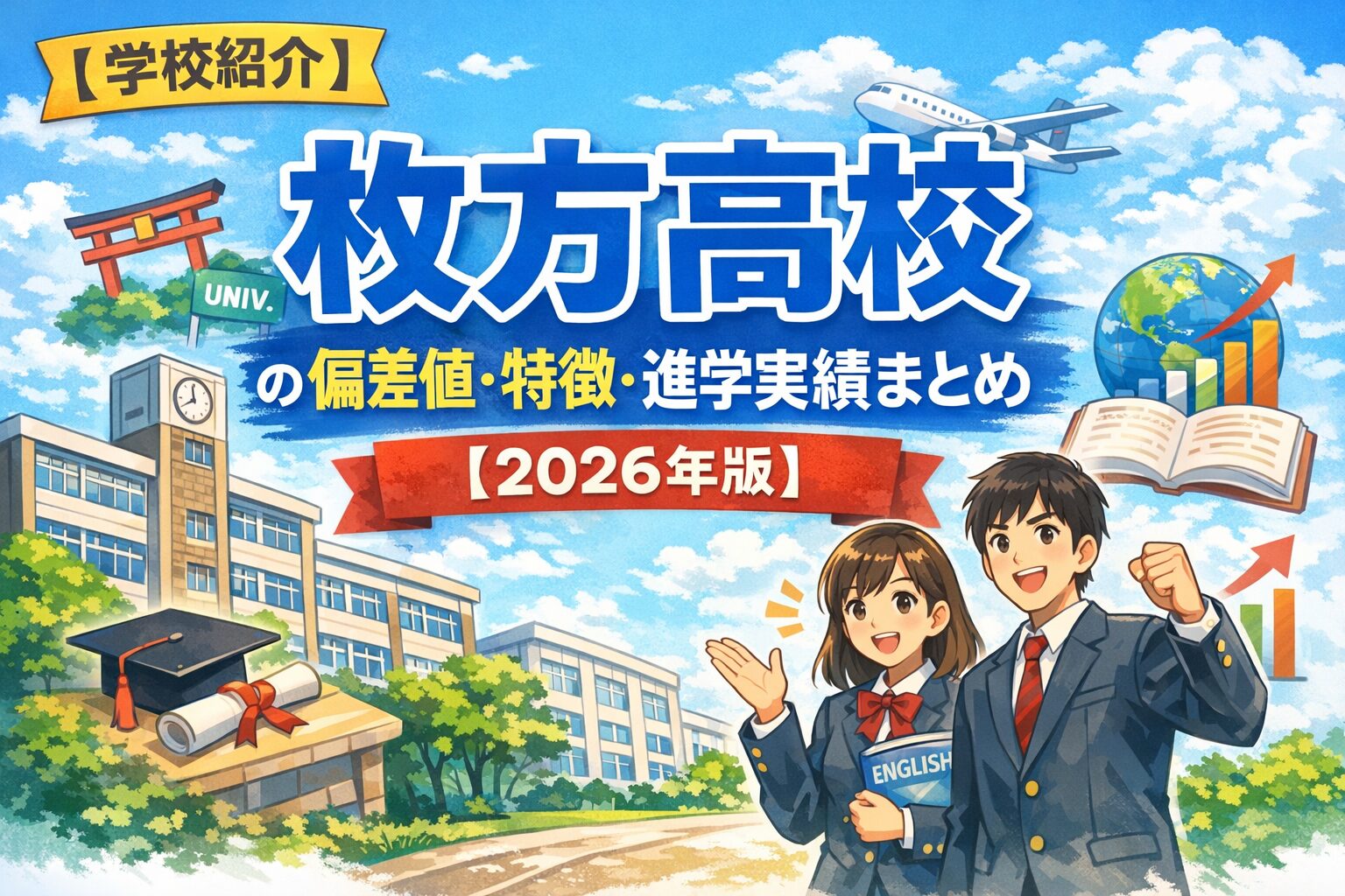 【学校紹介】枚方高校の偏差値・特徴・進学実績まとめ【2026年版】