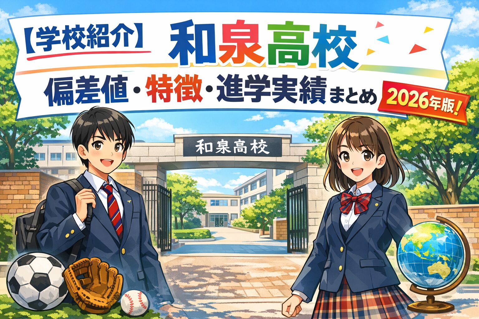 【学校紹介】和泉高校の偏差値・特徴・進学実績まとめ【2026年版】