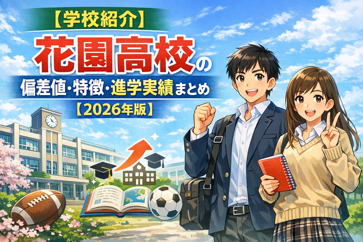【学校紹介】花園高校の偏差値・特徴・進学実績まとめ【2026年版】