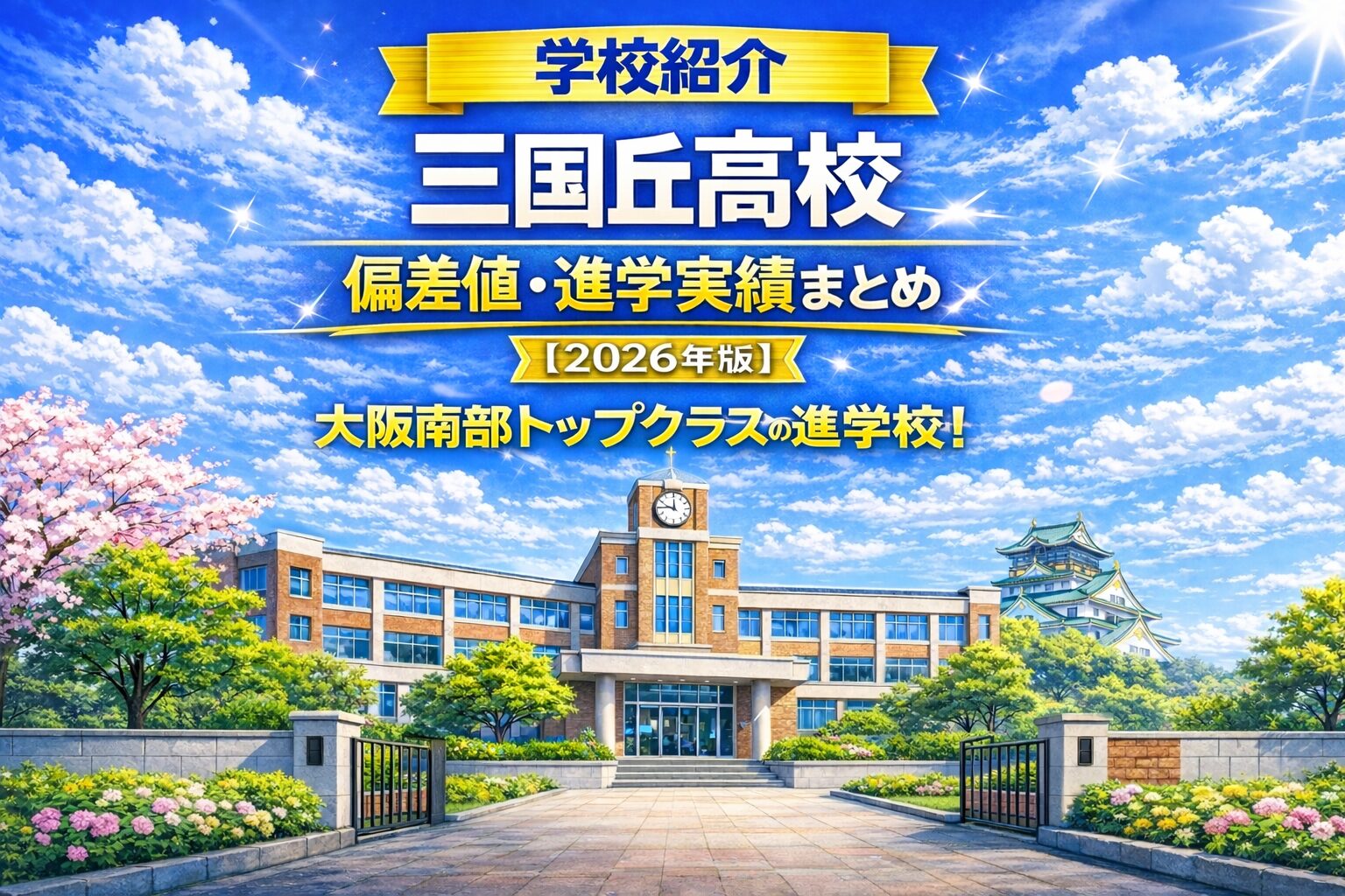 【学校紹介】三国丘高校の偏差値・特徴・進学実績まとめ【2026年版】