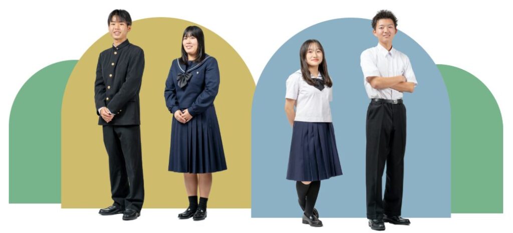 山本高校の制服